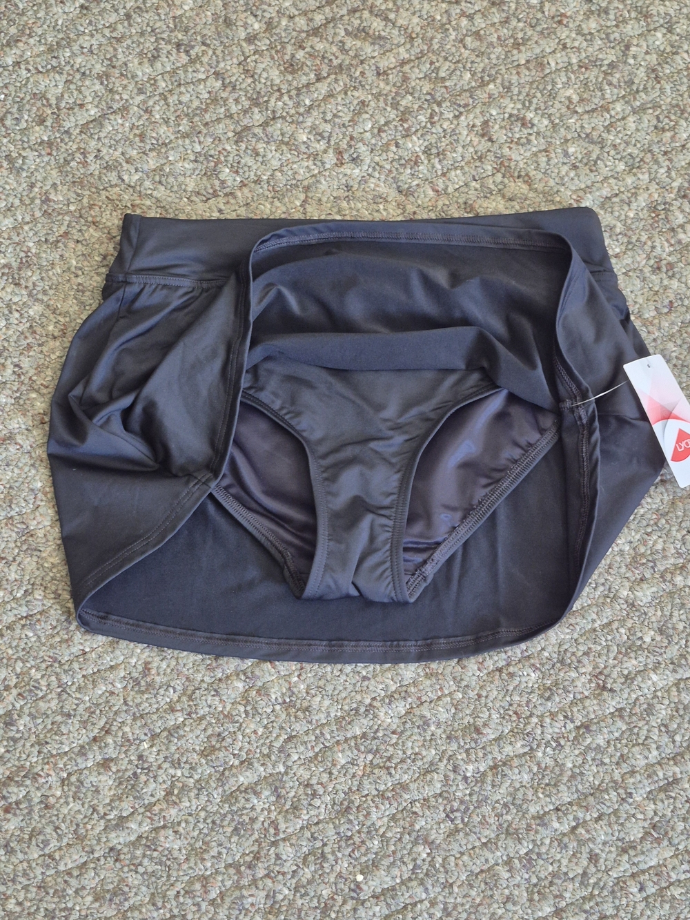Lands' End Black Women's Swim Skirt 4P NWT